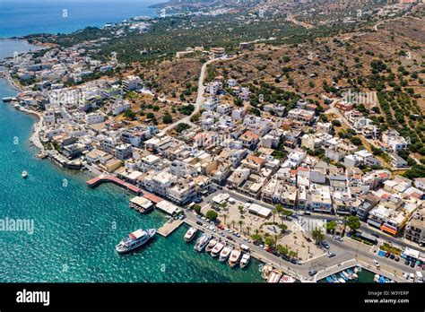 Elounda Village Crete Greece Stock Photos & Elounda Village Crete ...