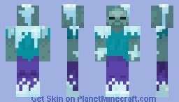 Frozen Zombie Minecraft Skin