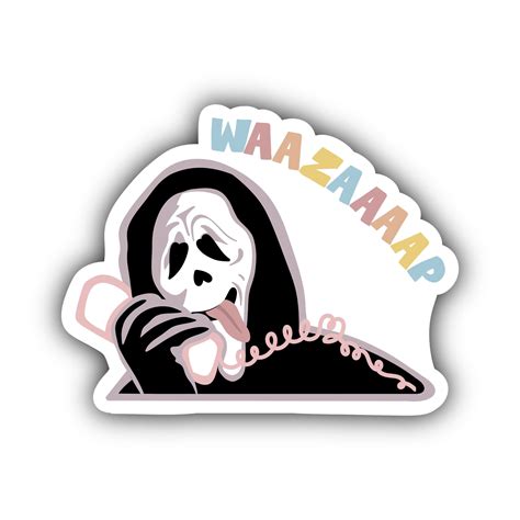 Scream Sticker Ghostface Sticker Waterproof Sticker Hydro - Etsy ...