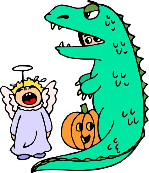 Halloween Costume Dinosaur - Free vector graphic on Pixabay