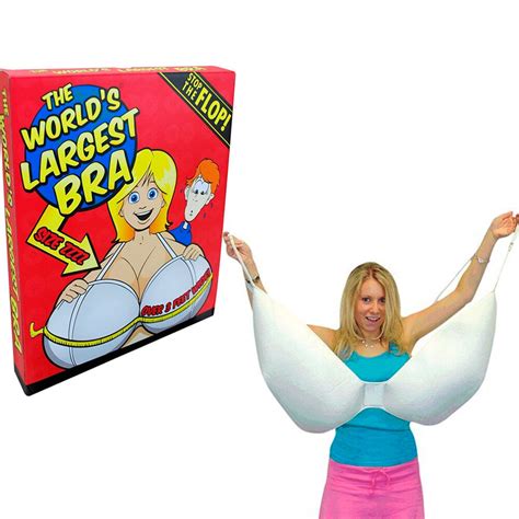 Worlds Largest Bra Size ZZZZ Cup 36" Womens Underwear Breasts Boob Joke ...