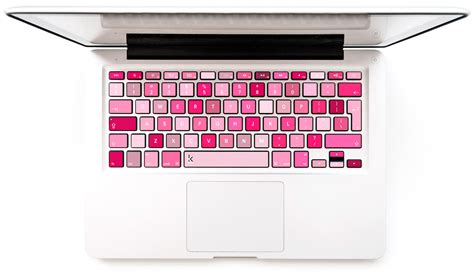 50 Shades of Pink MacBook Keyboard Stickers | Keyshorts