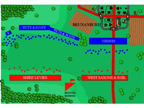 Battle Of Brunanburh Map