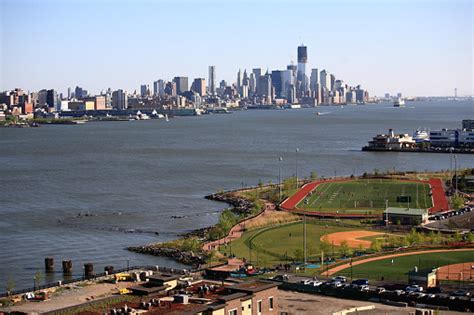 Weehawken Waterfront Park And Recreation Center Stock Photo - Download ...