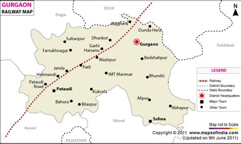 Gurgaon Railway Map