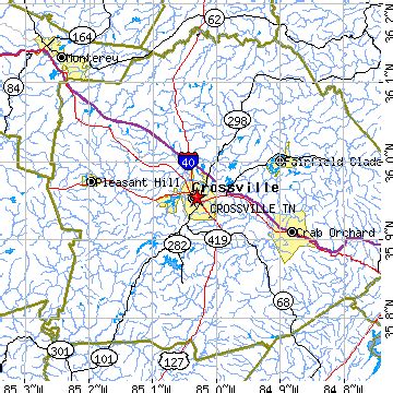 Crossville Tn Zip Code Map - Map