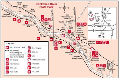 Kankakee River State Park Map