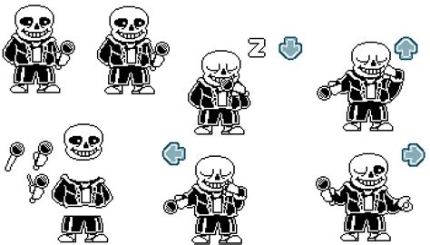 Pixilart - Sans Fnf sprite sheet V1 by stheskeleton907