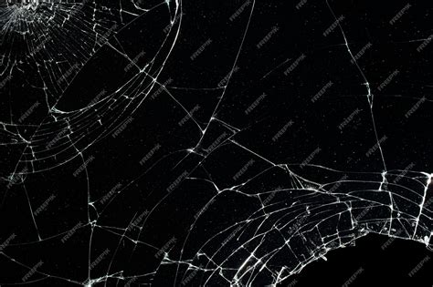 Black Broken Glass Texture