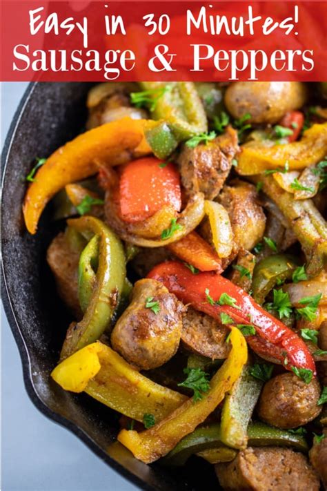 sausage and peppers recipe - Dishing Delish