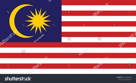 Stock Vector Flag Malaysia Proper Dimensions Stock Vector (Royalty Free ...