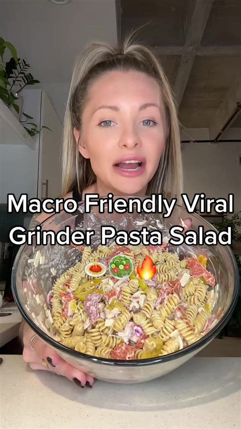 The Best Macro-Friendly Grinder Pasta Salad
