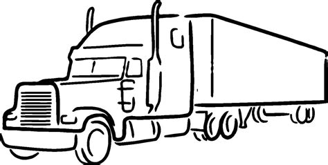 Semi Truck Vector at GetDrawings | Free download