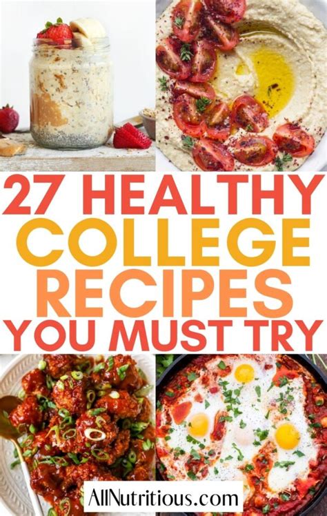 27 Healthy College Recipes (Quick & Easy) - All Nutritious