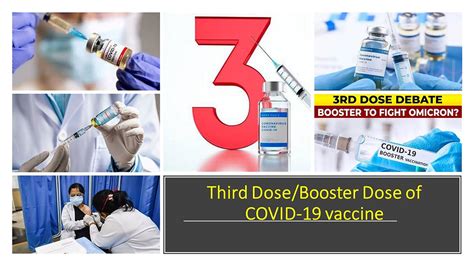 BOOSTER/THIRD DOSES OF THE COVID-19 VACCINE -IMPORTANT INSIGHT