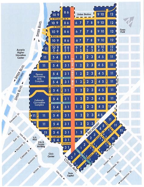 16th Street Mall Denver Colorado Map - Map