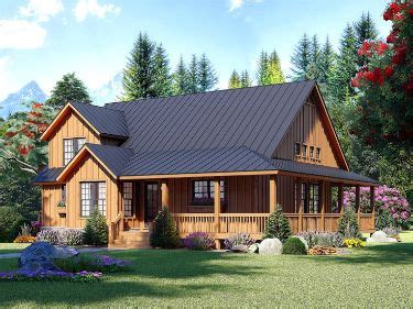 062H-0458: Two-Story Country House Plan; 2400 sf | Cabin house plans, Country house plans, House ...