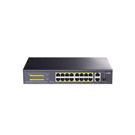 Cudy 16-Port Unmanaged PoE+ Switch - Rack Mount - GeeWiz