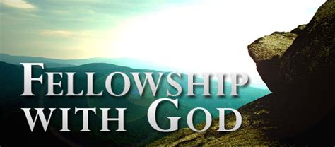 Fellowship With God-The Missing Link to Our Peace and Joy