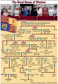 ROYAL BIRTH: House of Windsor family tree (1) infographic