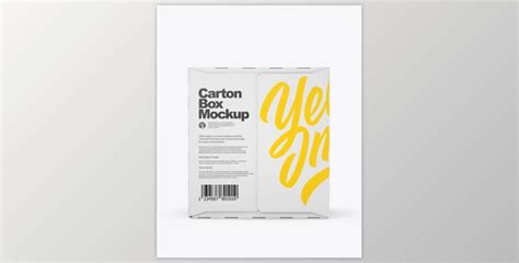 Free Download Carton Box Mockup