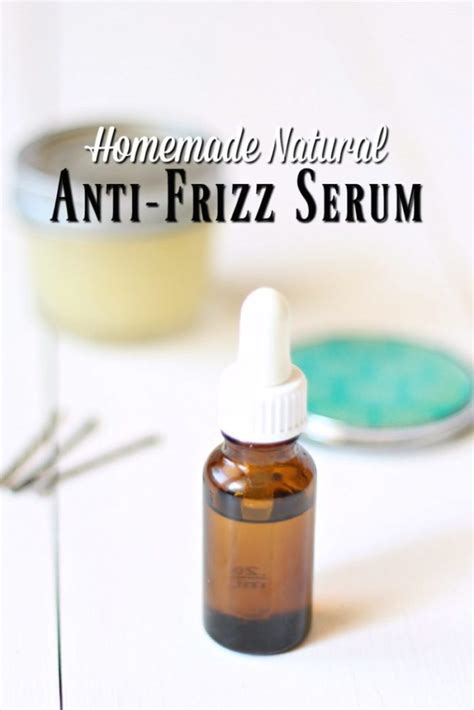 Homemade Natural Anti-Frizz Serum - A Blossoming Life