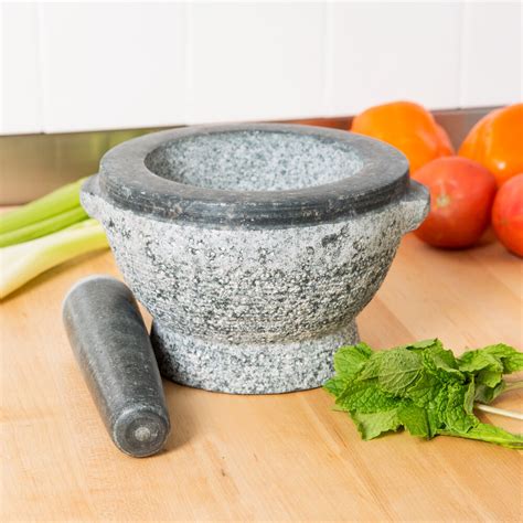 8" Granite Mortar and Pestle Set