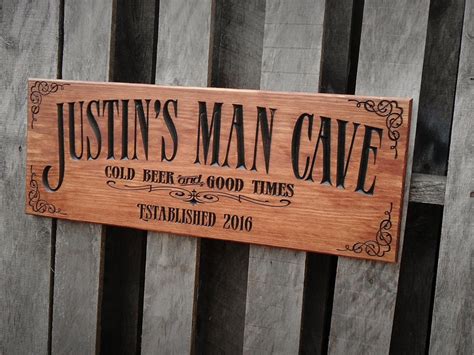 Man cave bar sign Personalized Pub sign Business signage