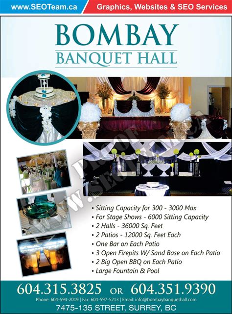 10027_Bombay Banquet Hall - Design by SEOTeam.ca - Web Design, Graphics & SEO Services by SEO ...