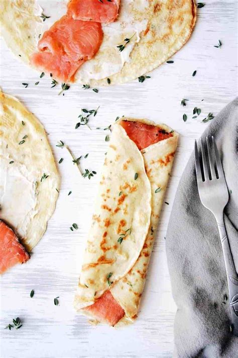 Savory Crepes Recipe with Smoked Salmon #hookedonsalmon # ...