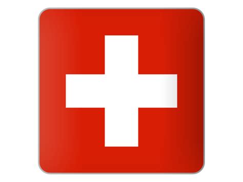 Square icon. Illustration of flag of Switzerland