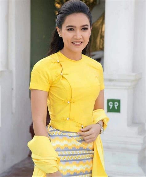 Pin by Cute..... cute on myanmar | Burmese clothing, Myanmar clothes ...