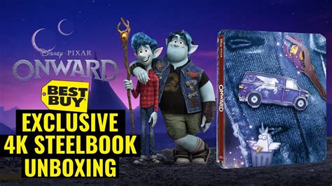 Disney Pixar Onward Best Buy Exclusive 4K Ultra HD Blu-ray Steelbook Unboxing - YouTube