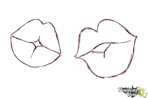 Pout Lips Drawing | Lipstutorial.org