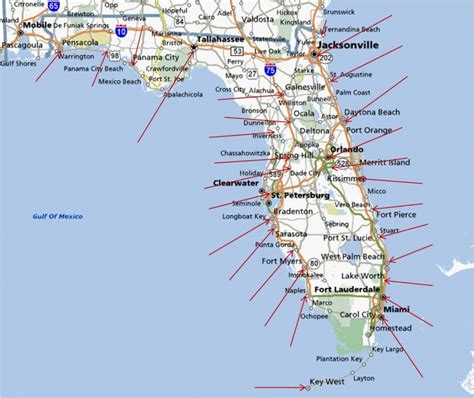 Map Of Florida Panhandle Beaches - Printable Maps