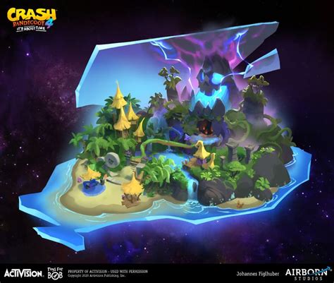 the map for crash adventure is shown in this screenshot from an interactive video game