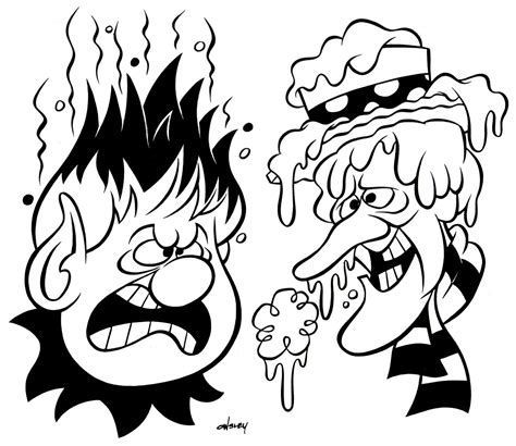 Patrick Owsley Cartoon Art and More!: HEAT MISER & SNOW MISER B&W ...