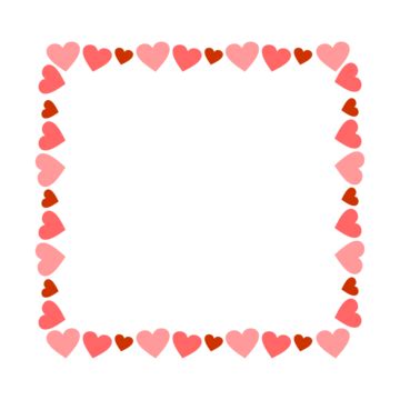 Simple Heart Border PNG Transparent Images Free Download | Vector Files ...