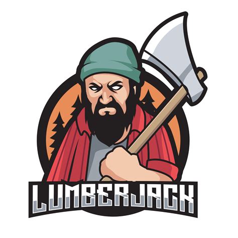 Vector illustration of lumberjack emblem, label, badge, logo 21432881 ...