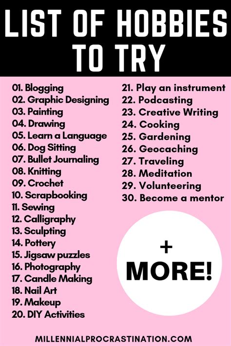 The Best 50 Cheap And Interesting Hobbies (2019) | SammyC | Hobbies to try, List of hobbies to ...