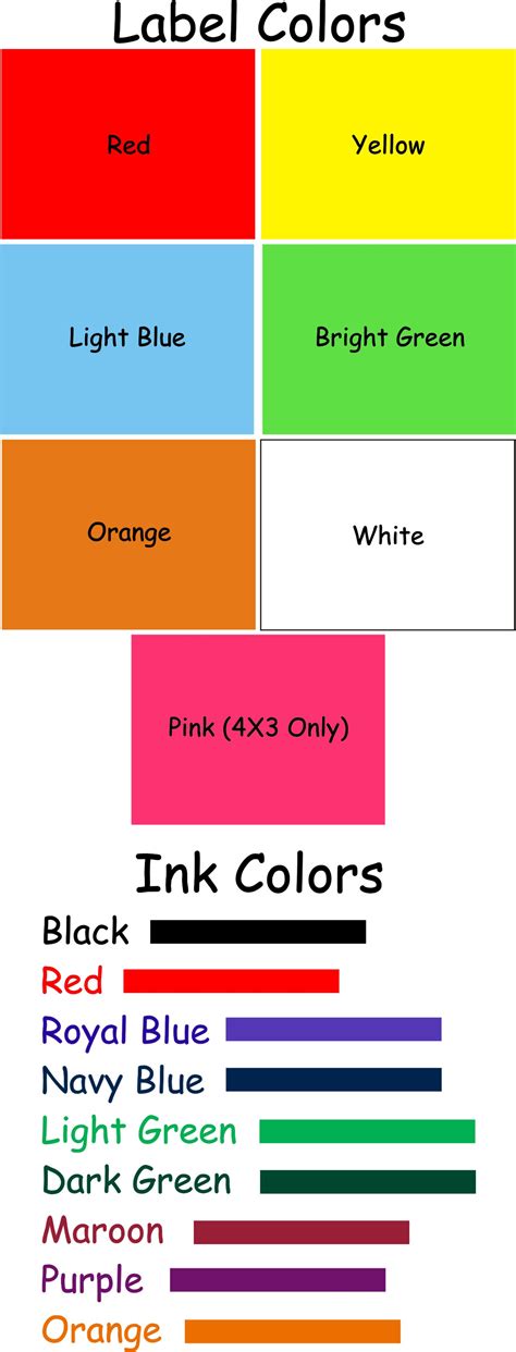 Label Colors | SchoolLabels