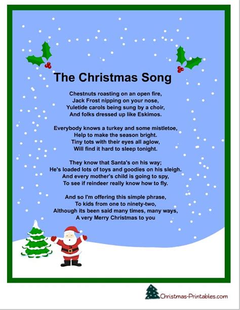 Christmas Song Lyrics