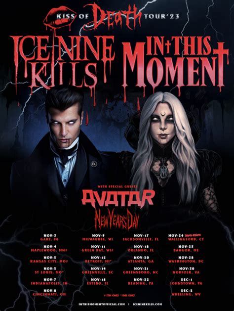 Ice Nine Kills, In This Moment Announce 2023 Tour