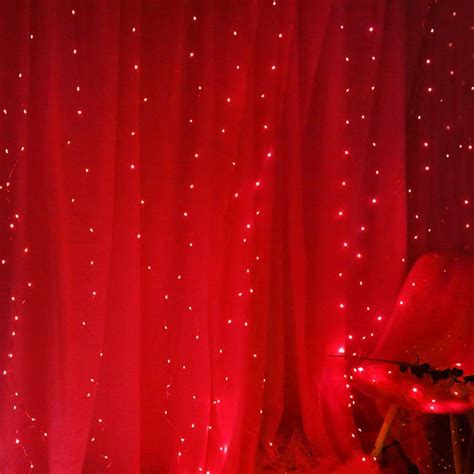 Red Curtain LED Lights - Curtain Lights | Tapestry Girls