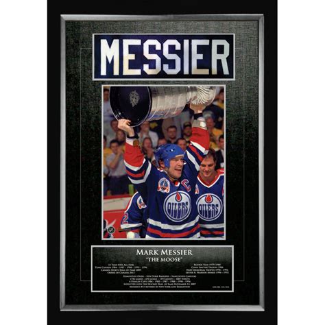 Autograph Authentic Mark Messier Career Collectible Namebar - Picture ...