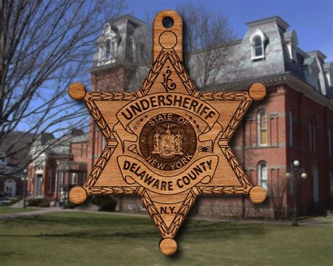 Wooden Delaware County Sheriff Badge or Patch Ornament - Etsy