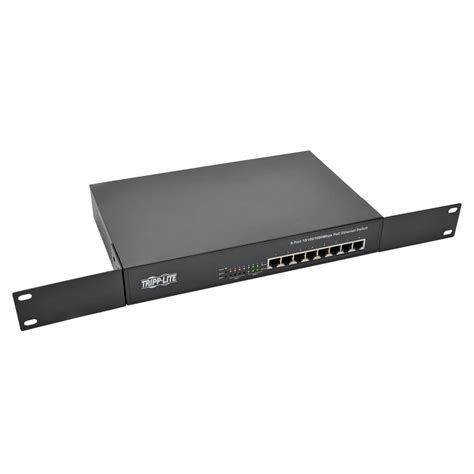 8-Port 10/100/1000 Mbps 1U/Desktop Gigabit Ethernet Unmanaged Switch with PoE+, 140W | Eaton