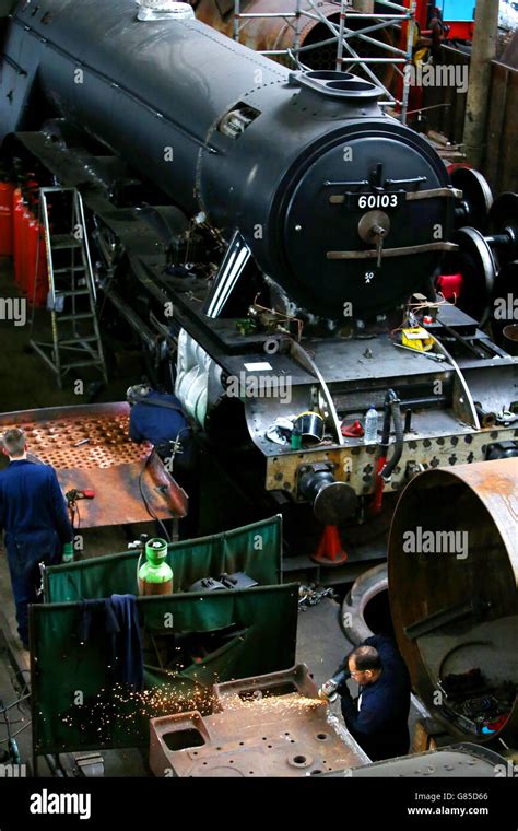 Flying Scotsman Restoration. 4.2m Stock Photo - Alamy