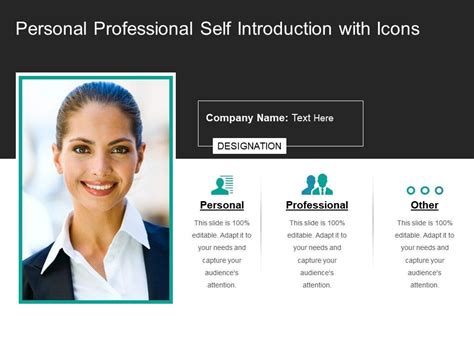 personal professional self introduction with icons Slide01 Templates Powerpoint, Powerpoint ...