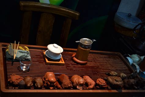 Chinese tea set | Wood draining tray, more practical and han… | Flickr